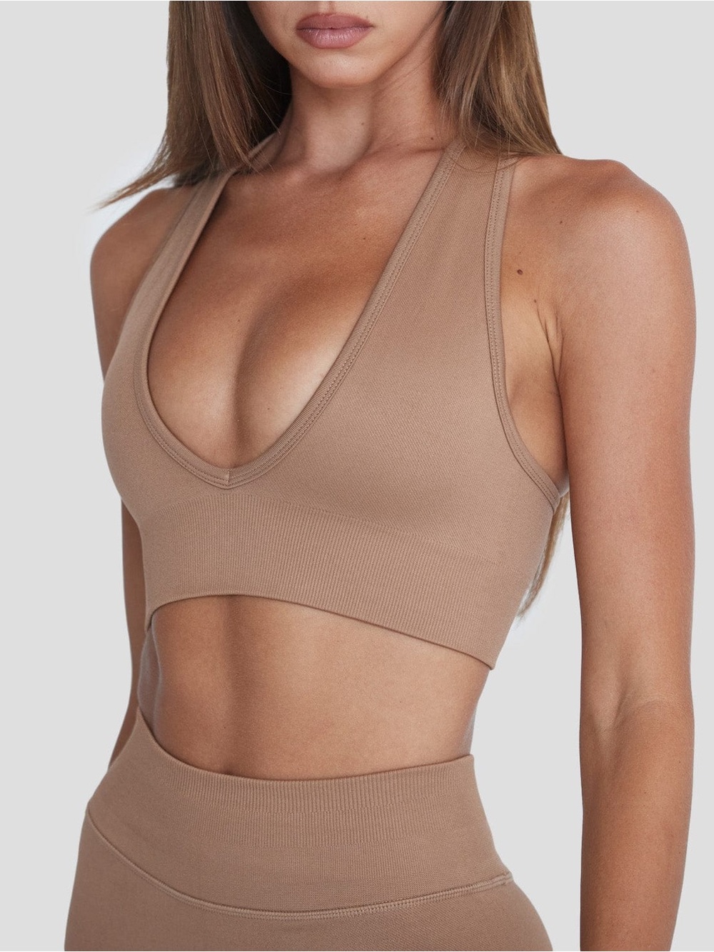 CSB x Isabelle Mathers Nyla Crop Caramel